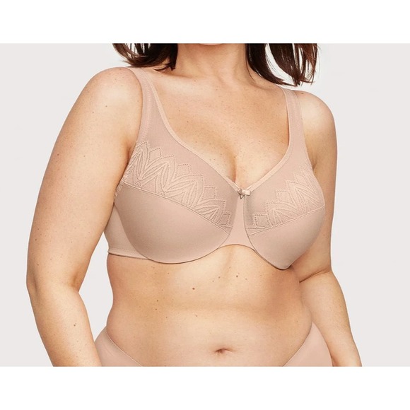 Glamorise Other - Glamorise Cafe Beige Nude WonderWire Minimizer Bra #9003 36G NEW NWOT Flawed